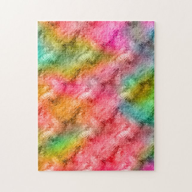 Puzzle Patrón de vidrio de cristal colorido (Vertical)