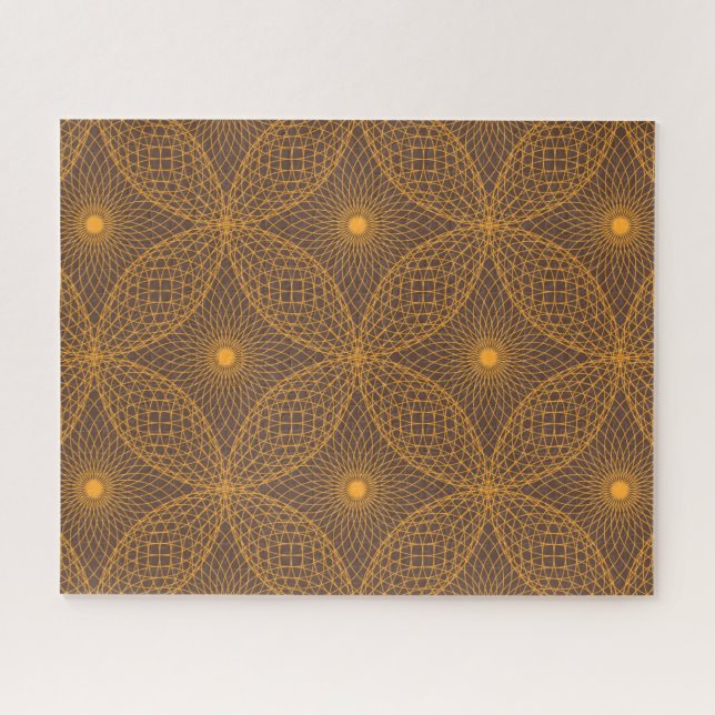 Puzzle Patrón decorativo, de moda, de estilo mandala abst (Horizontal)