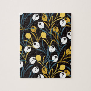 Puzzle Patrón elegante de flor tulipán