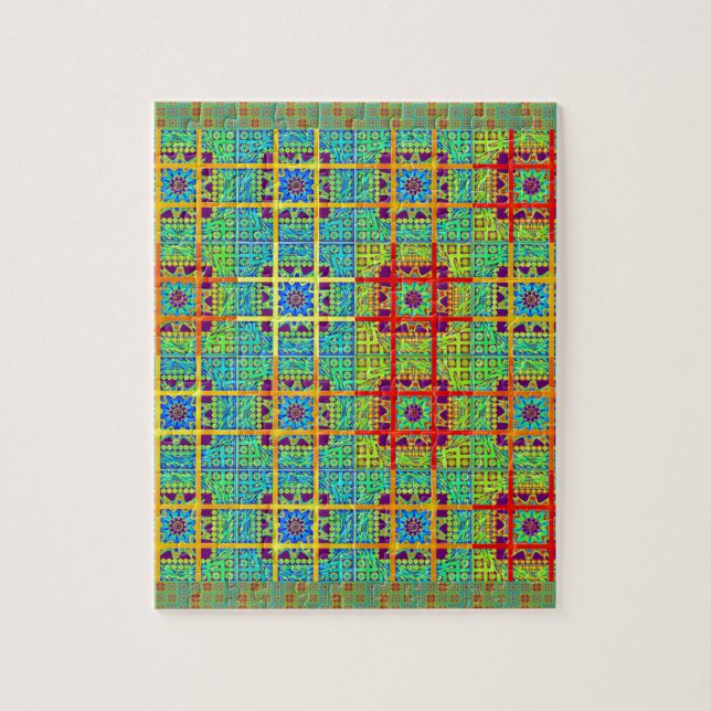 Puzzle Patrón étnico tribal maya.jpg (Vertical)