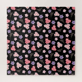 Puzzle Patrón floral acuarela