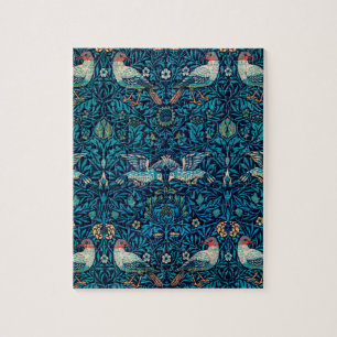 Puzzle Patrón floral Art Nouveau de las aves de William M
