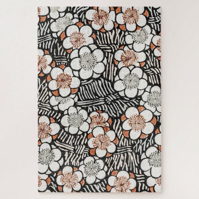 Puzzle Patrón floral de Bijutsu Sekai Watanabe Seitei (Vertical)