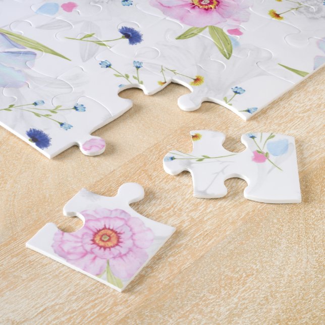 Puzzle Patrón floral de bonito (Lado)