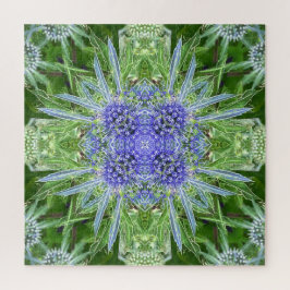 Puzzle patrón floral de Cardo de Cristal
