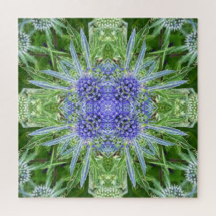 Puzzle patrón floral de Cardo de Cristal