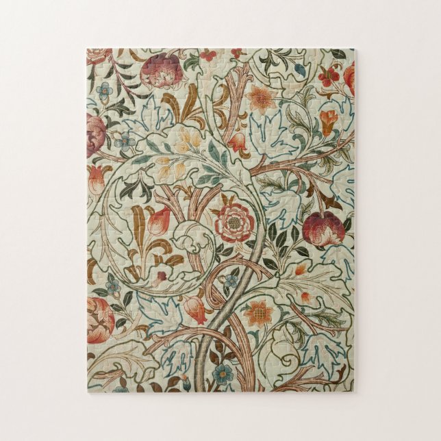 Puzzle Patrón floral de William Morris Acanthus Embroider (Vertical)