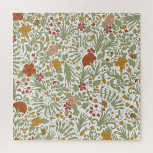 Puzzle Patrón floral elegante y caprichoso.