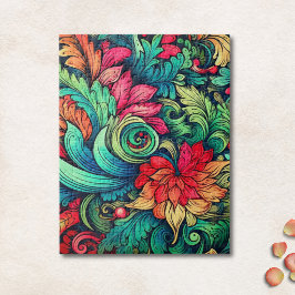 Puzzle Patrón Floral Vintage Moderno Colorido