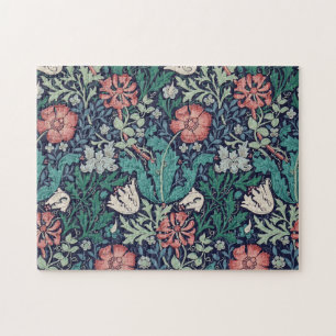 Puzzle Patrón floral vintage, William Morris