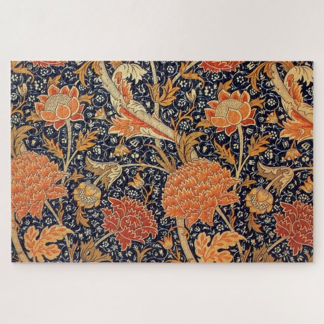 Puzzle Patrón floral vintage, William Morris (Horizontal)