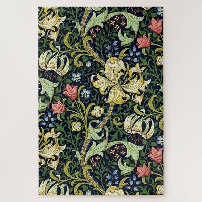 Puzzle Patrón floral William Morris Golden Lily (Vertical)
