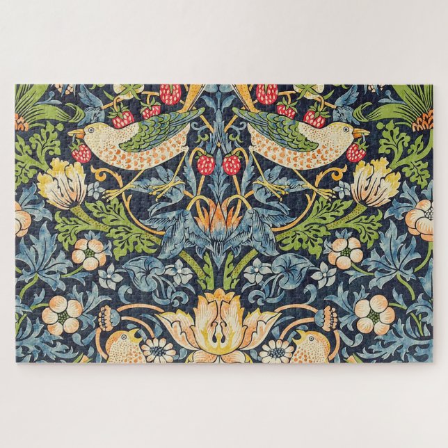 Puzzle Patrón floral William Morris Strawberry Thief (Horizontal)