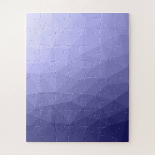 Puzzle Patrón geométrico de malla azul violeta púrpura (Vertical)