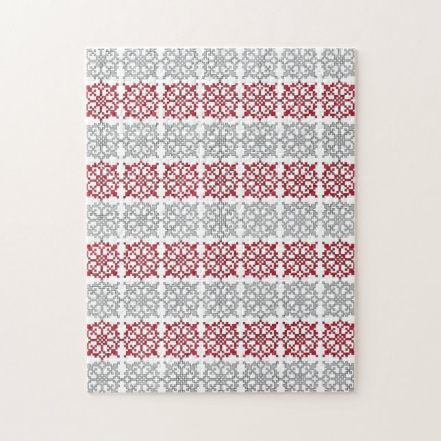 Puzzle Patrón geométrico I del signo del SUN letón tradic (Vertical)