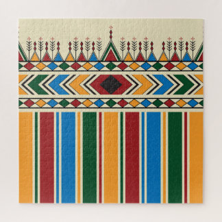 Puzzle Patrón geométrico inspirado en Al-Qatt Al-Asiri.