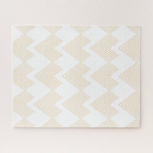 Puzzle Patrón gráfico simple y moderno de flecha de chevr