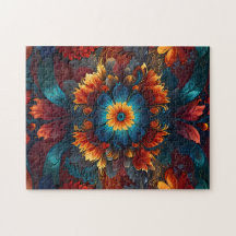 Patrón hipnótico de la fantasía floral de Kaleidos