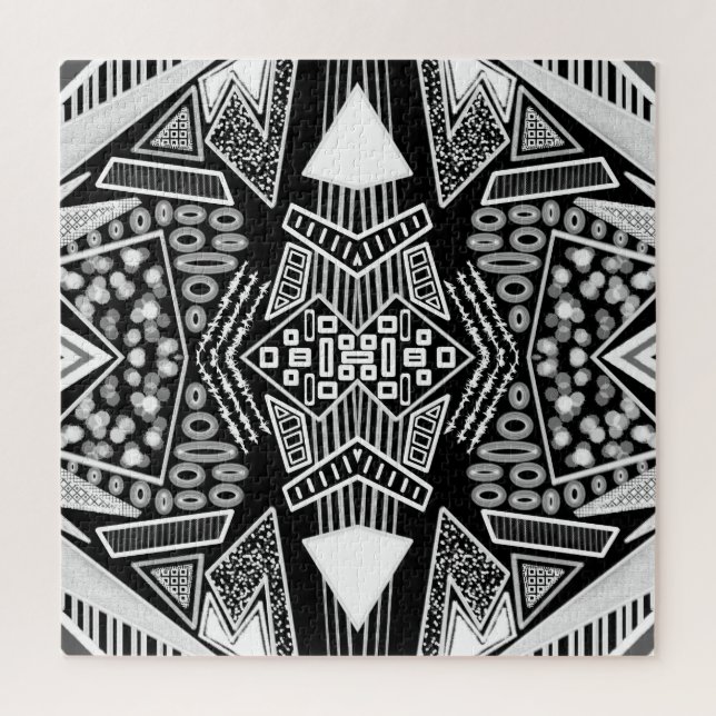 Puzzle Patrón inspirado en la moda B Y W Runway (Vertical)