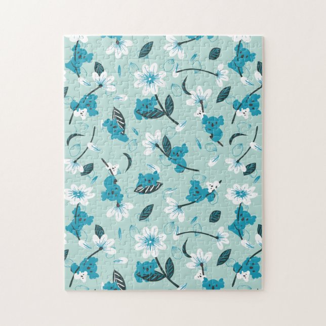 Puzzle Patrón lúdico de Koala Cuta Arte Animal y Natural (Vertical)