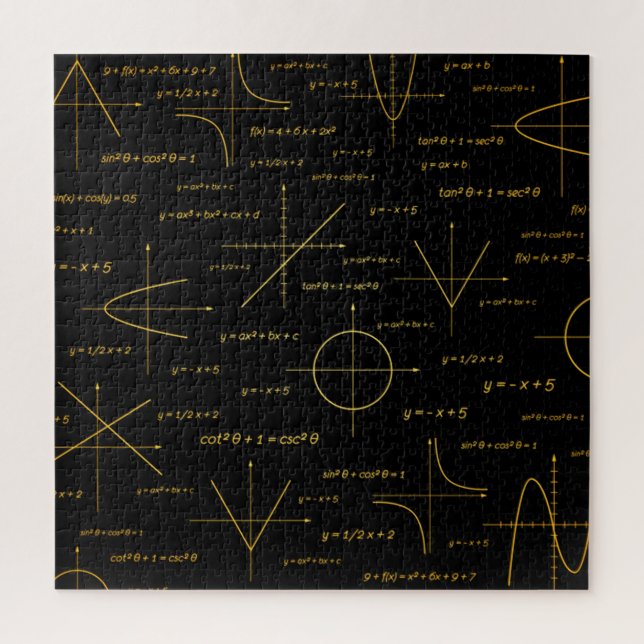 Puzzle patrón matemático abstracto (Vertical)