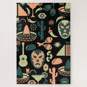 Puzzle Patrón mexicano