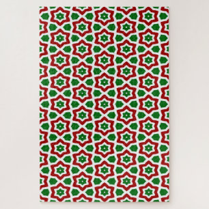 Puzzle Patrón Navideño Ornamentado