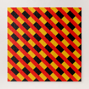 Puzzle Patrón negro y rojo