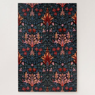 Puzzle Patrón oscuro de William Morris Snakeshead