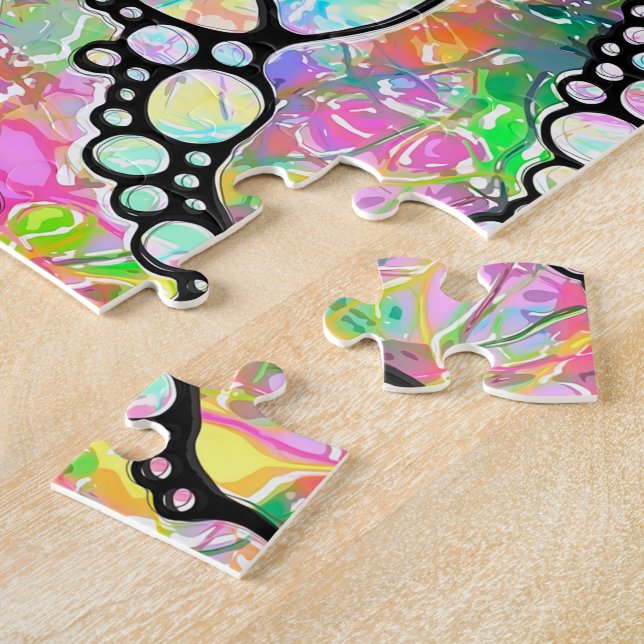 Puzzle Patrón Pintado A Mano Y Digitalmente Art. 31 (Lado)
