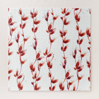 Puzzle Patrón Pussy-Willow: Belleza de la naturaleza.