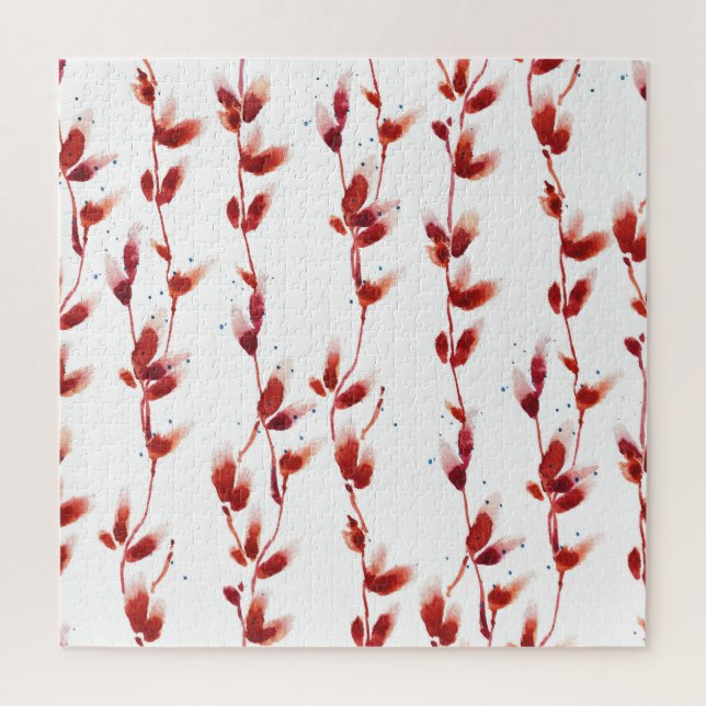 Puzzle Patrón Pussy-Willow: Belleza de la naturaleza. (Vertical)