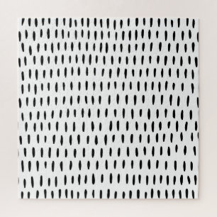 Puzzle Patrón rayado en blanco y negro: dibujado a mano