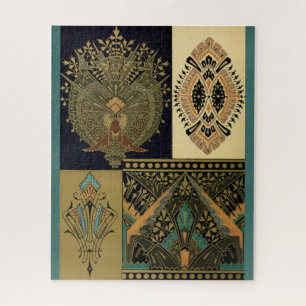 Puzzle Patrón textil Art Nouveau Christopher dresser