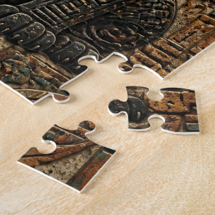 Puzzle Patrón Tribal de Piedra Pantera Negra Azteca