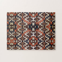 Puzzle Patrón único de alfombra oriental turcomana antigu