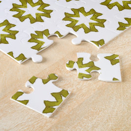 Puzzle Patrón Verde Oliva