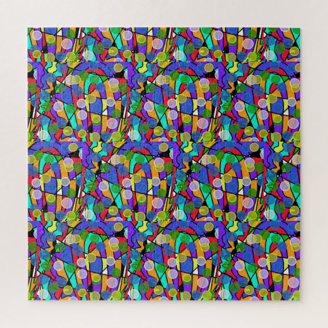 Puzzle Patrones abstractos giratorios de pastel (Vertical)