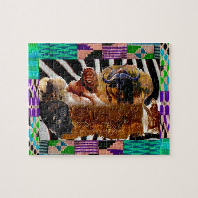 Puzzle "Patrones de África" (Horizontal)