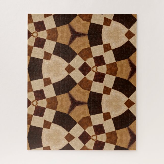 Puzzle Patrones de formas geométricas de Kaleidoscopio ma (Vertical)