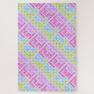 Puzzle Patrones de graffiti geométricos femeninos y color
