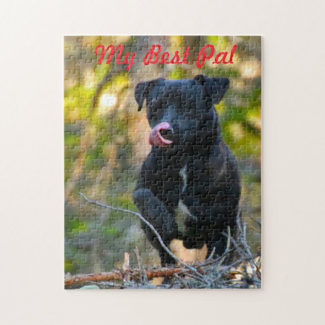 Puzzle Patterdale Terrier. (Vertical)