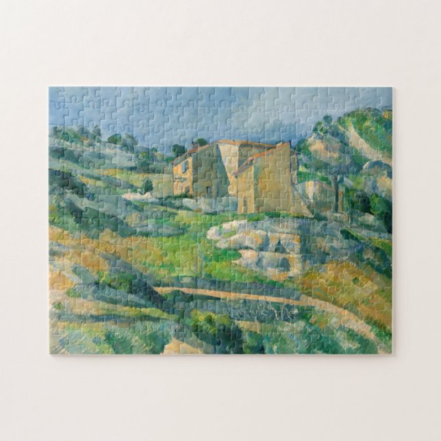 Puzzle Paul Cezanne - Casas en Provenza, Valle de Riaux (Horizontal)