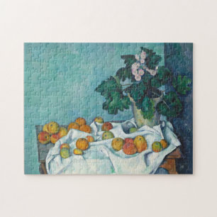 Puzzle Paul Cézanne con vida de manzanas y galas