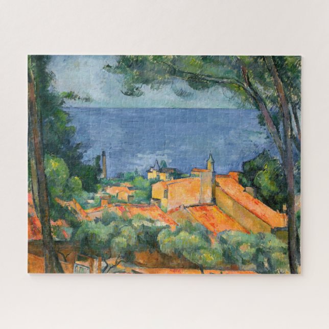 Puzzle Paul Cezanne - Estaque con techos rojos (Horizontal)