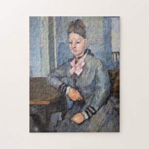 Puzzle Paul Cezanne - Madame Cezanne Apoyada en una Mesa