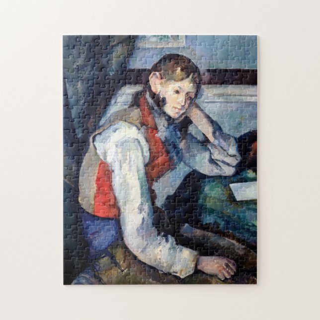 Puzzle Paul Cezanne - Niño con Chaleco Rojo (Vertical)