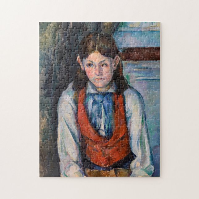 Puzzle Paul Cezanne - Niño con Chaleco Rojo (Vertical)