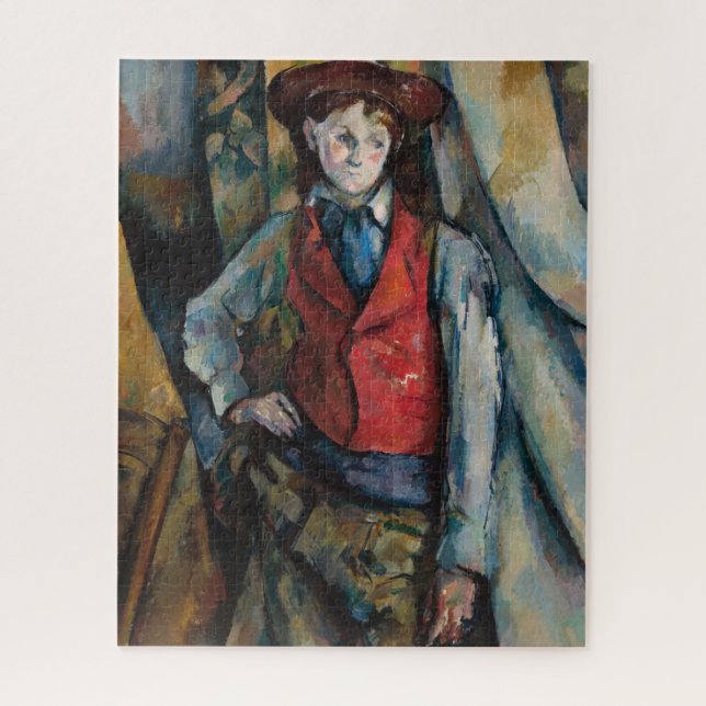 Puzzle Paul Cezanne - Niño con Chaleco Rojo (Vertical)