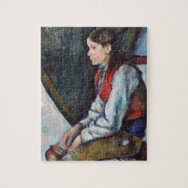 Puzzle Paul Cezanne - Niño en el chaleco rojo